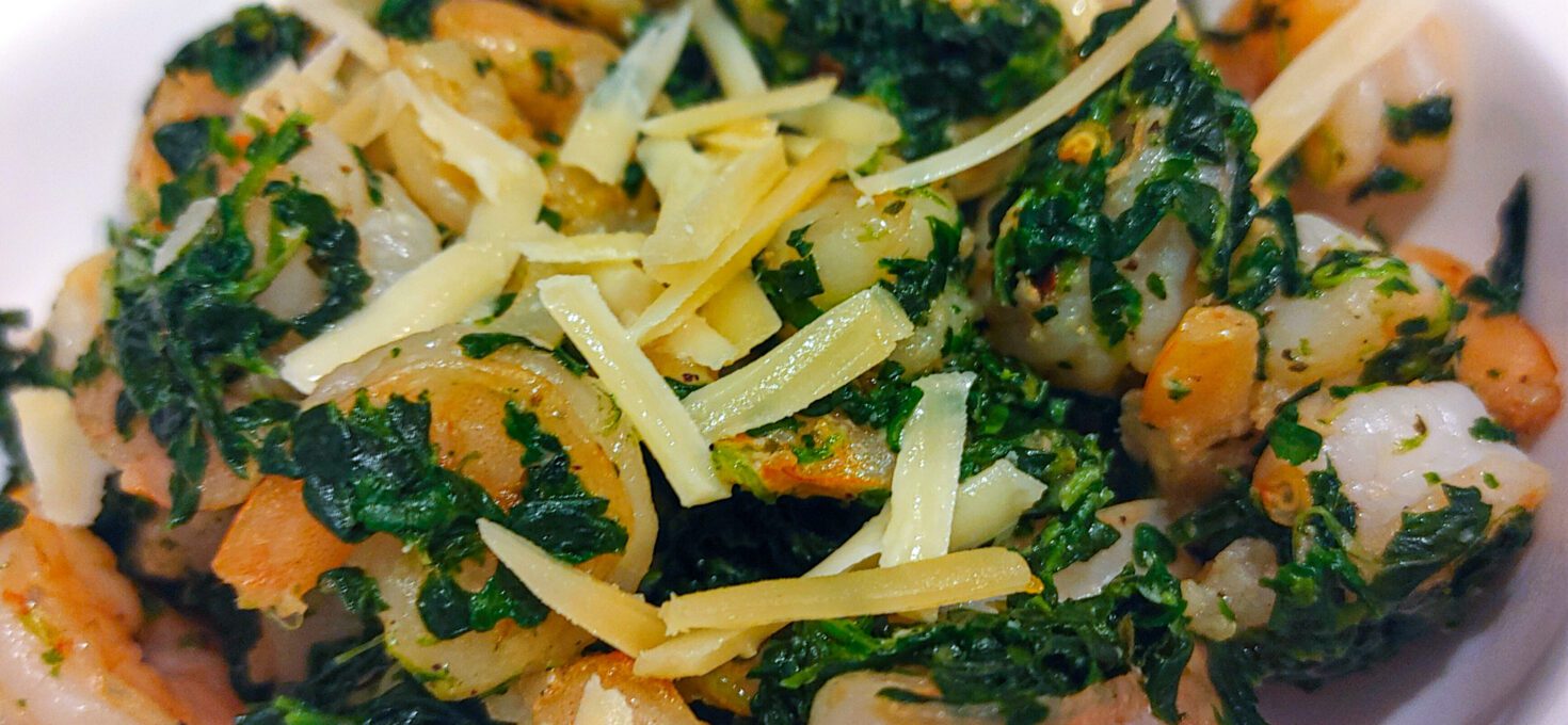 Spinach Garlic Butter Shrimp