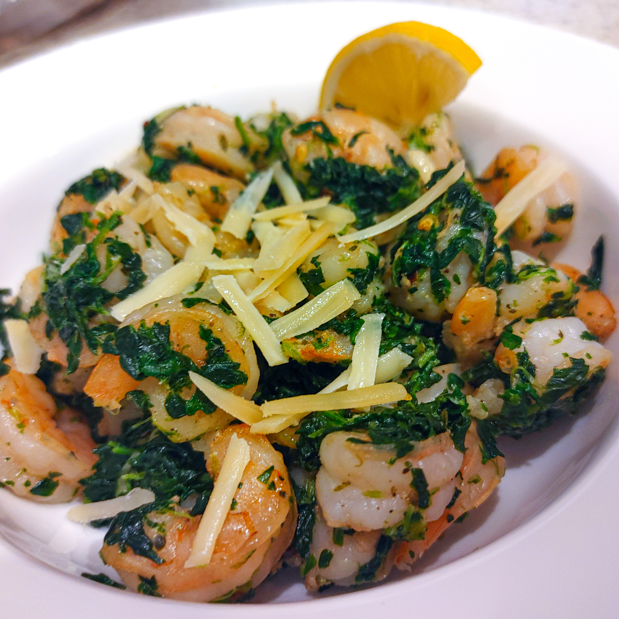 Spinach Garlic Butter Shrimp