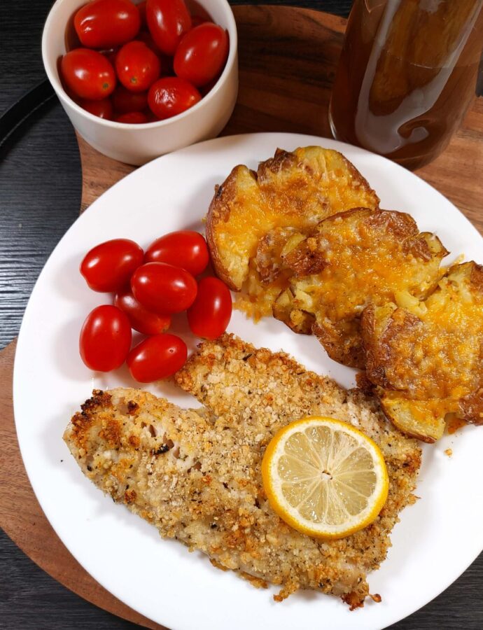 Simple Parmesan Crusted Tilapia