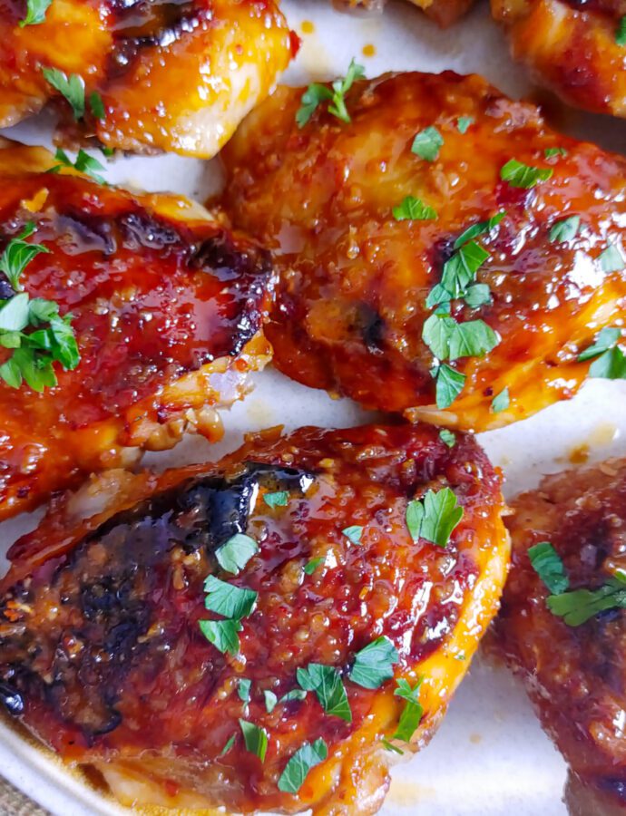 Honey Garlic Sticky Chicken