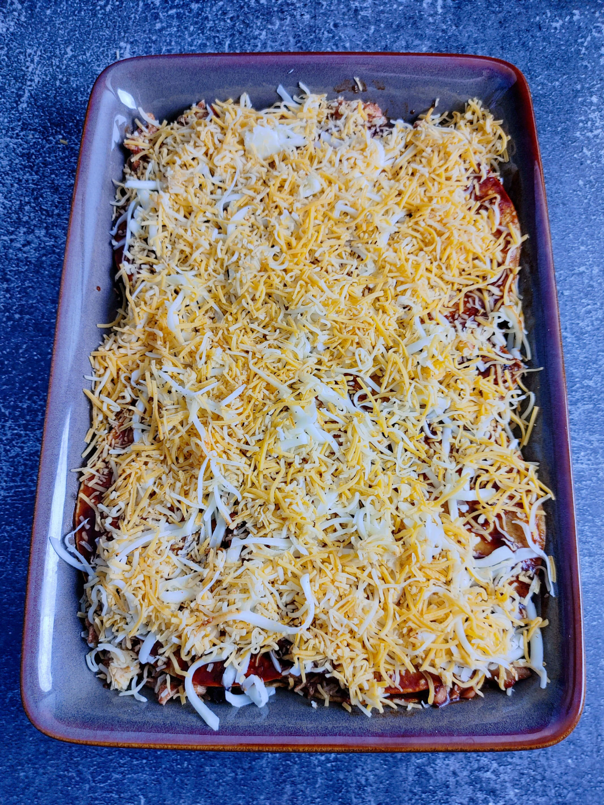 FINAL LAYER OF WEIGHT WATCHERS CHICKEN ENCHILADA RECIPE