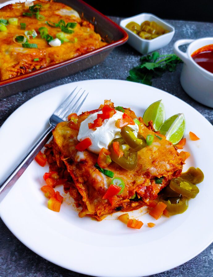 Easy Weight Watchers Chicken Enchilada Casserole Recipe