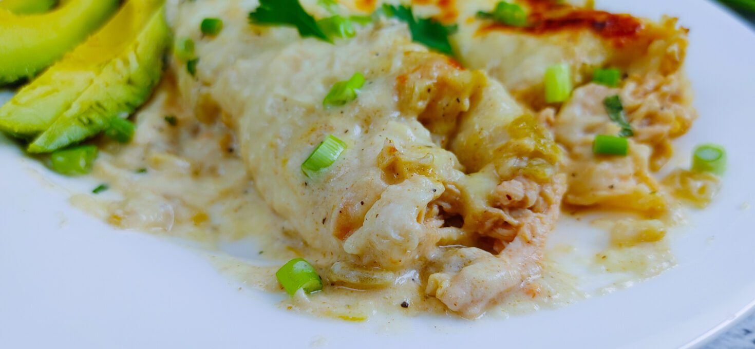 Chicken Enchilada with White Sour Cream Sauce Recipe