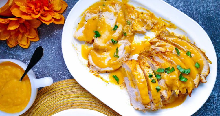 Juicy Crockpot Turkey Breast with Gravy Recipe