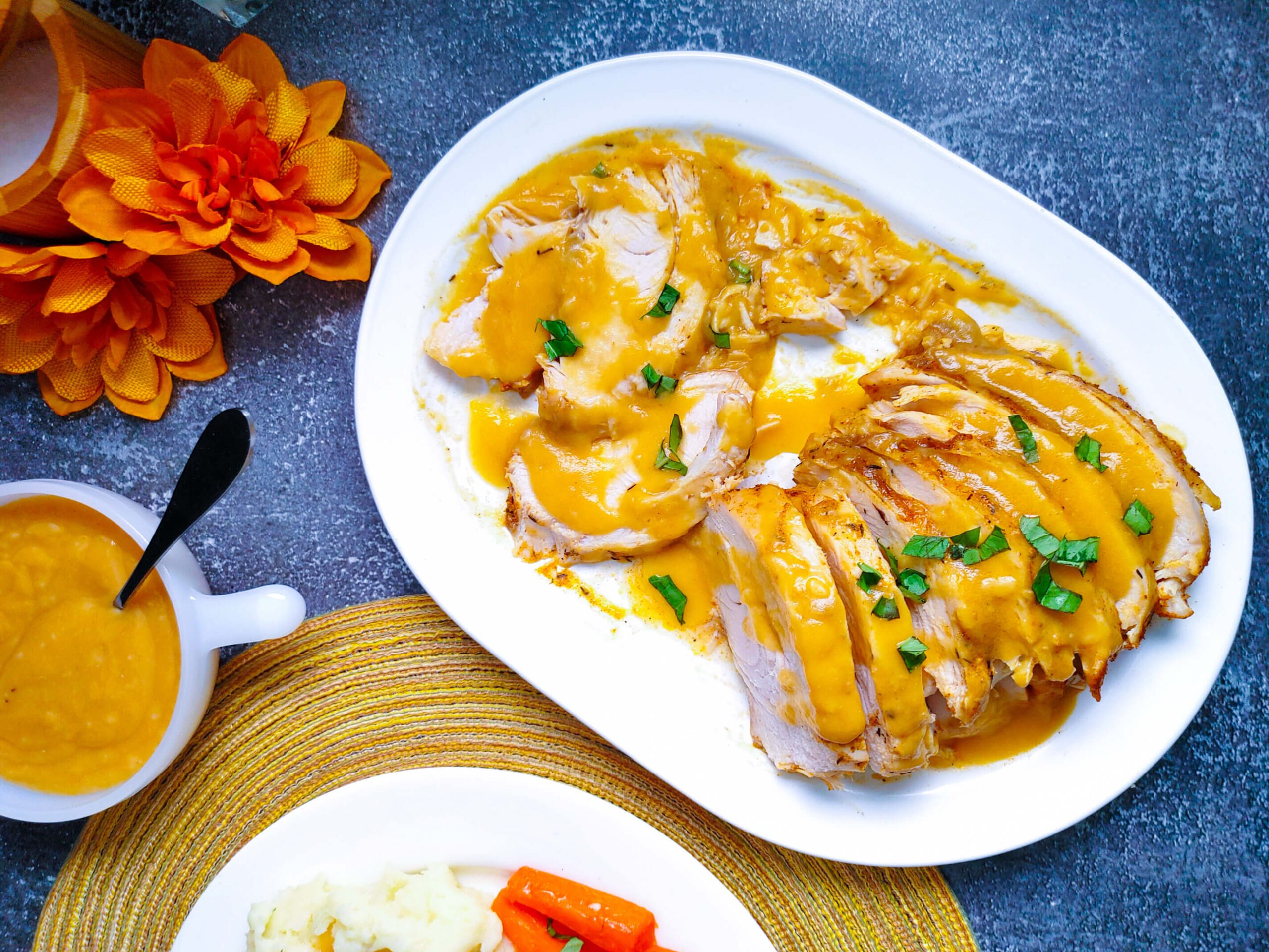 Juicy Crockpot Turkey Breast with Gravy Recipe