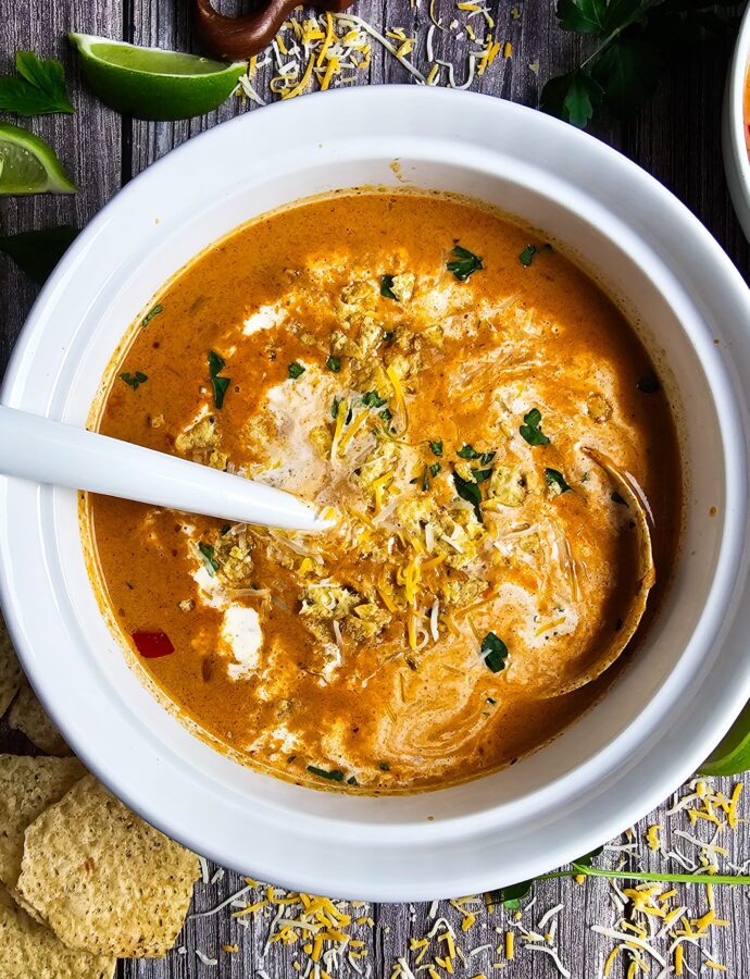 Keto Creamy Taco Soup