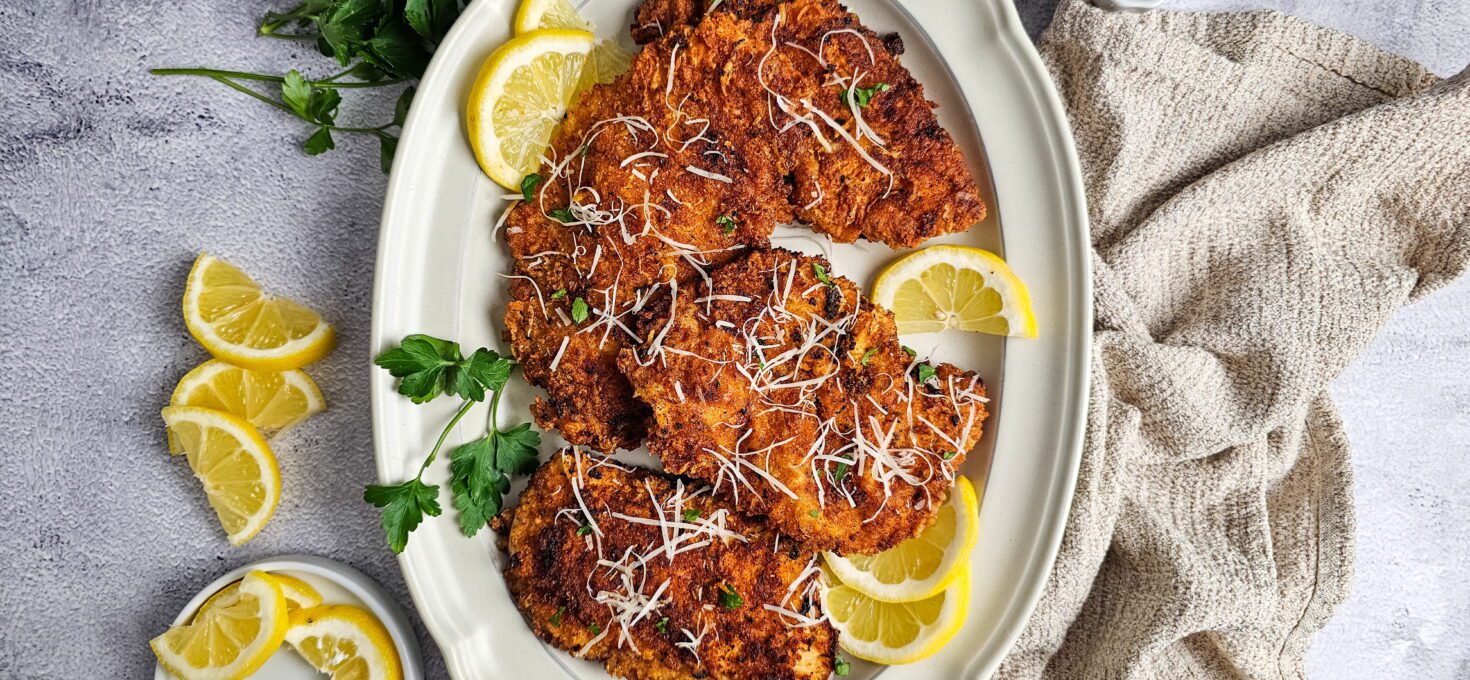 Crispy Ranch Parmesan Chicken Cutlets (The Coating Never Falls Off)