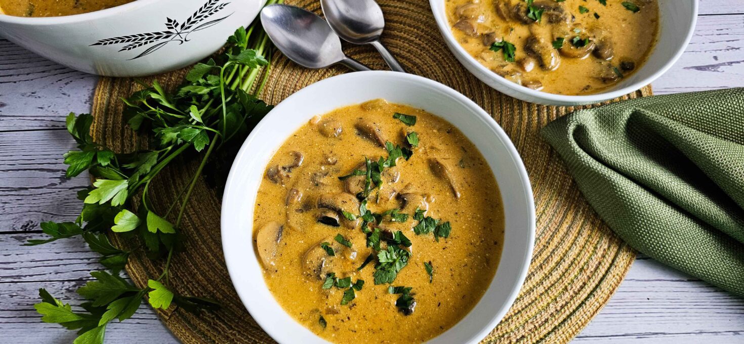 Velvety Hungarian Mushroom Soup