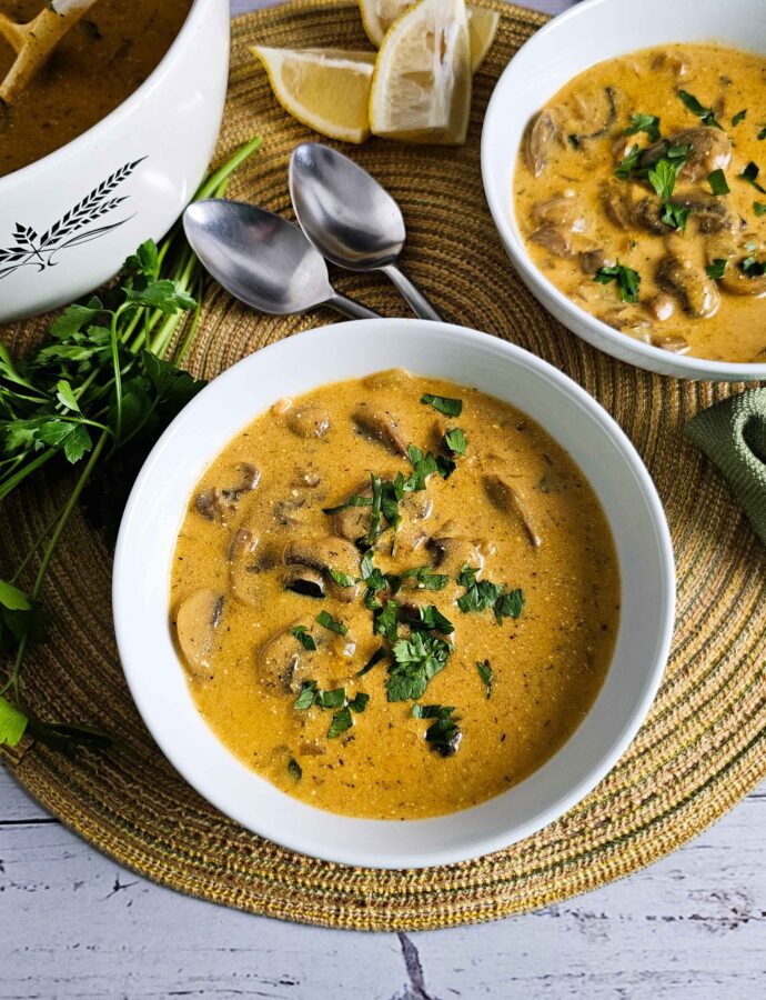 Velvety Hungarian Mushroom Soup