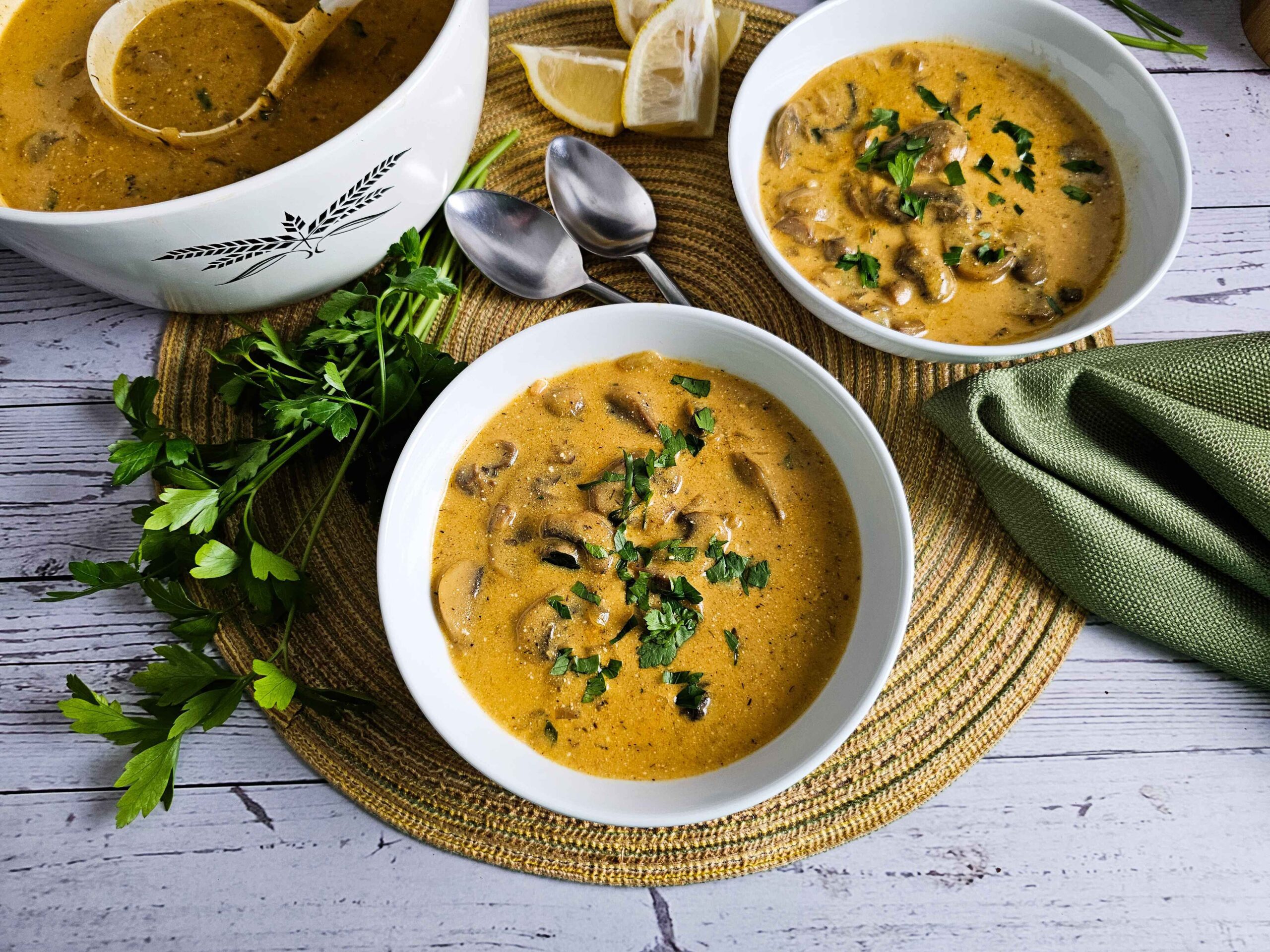 Velvety Hungarian Mushroom Soup