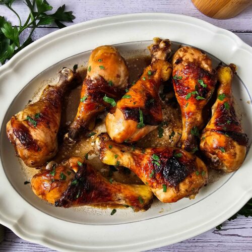 OVEN BAKED MARINATED CHICKEN DRUMSTICKS