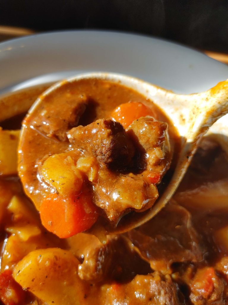 HUNGARIAN GOULASH ON A LADLE