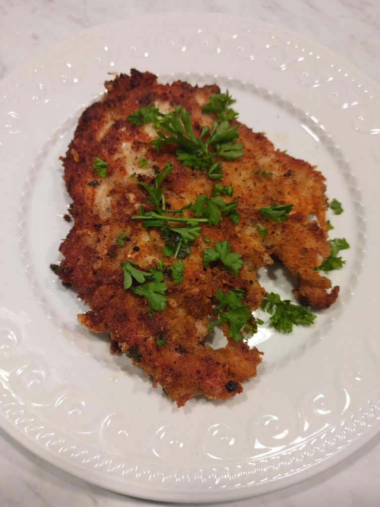 PLATED PARMESAN CRUSTED CHICKEN BREAST