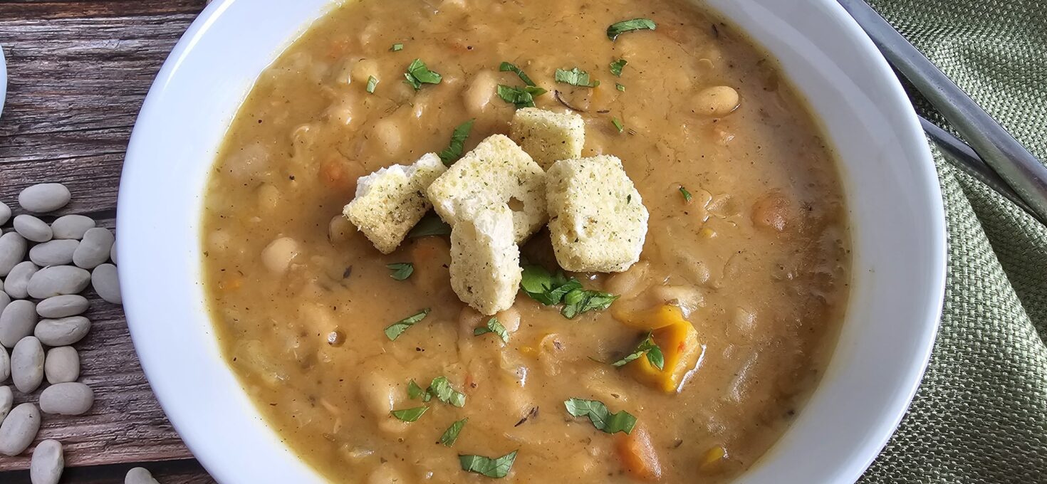 Pressure Cooked White Bean Soup (Pasulj)