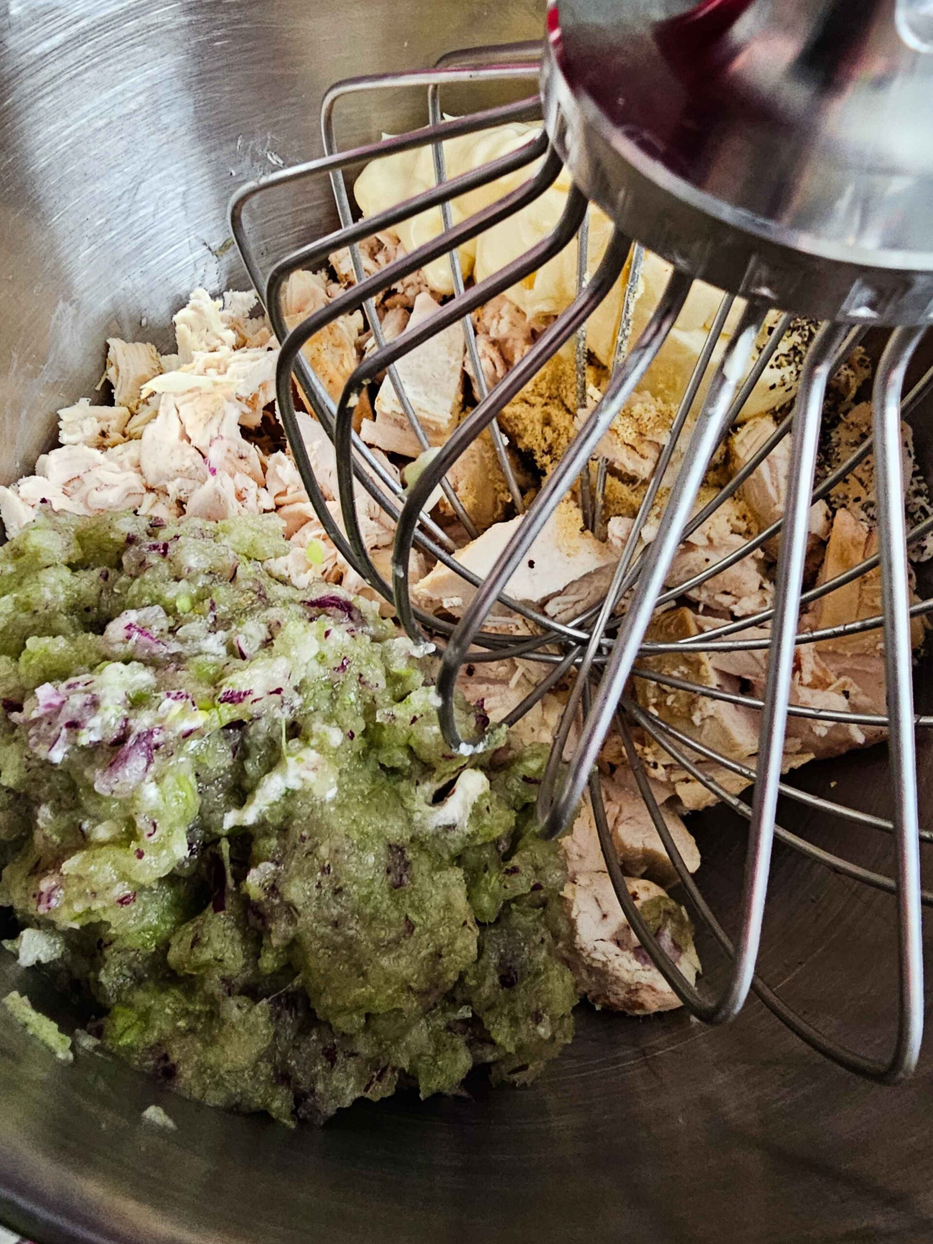 ADD INGREDIENTS TO THE KITCHENAID STAND MIXER