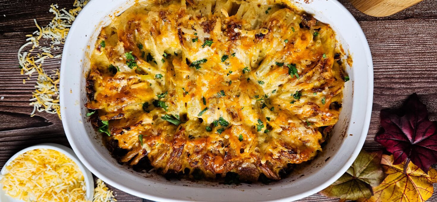 Hasselback Potatoes Au Gratin