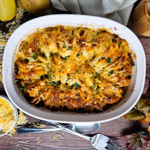 Hasselback Potatoes Au Gratin