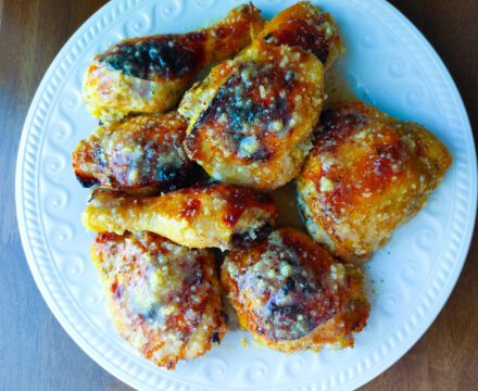 Honey Garlic Parmesan Chicken Legs and Thighs