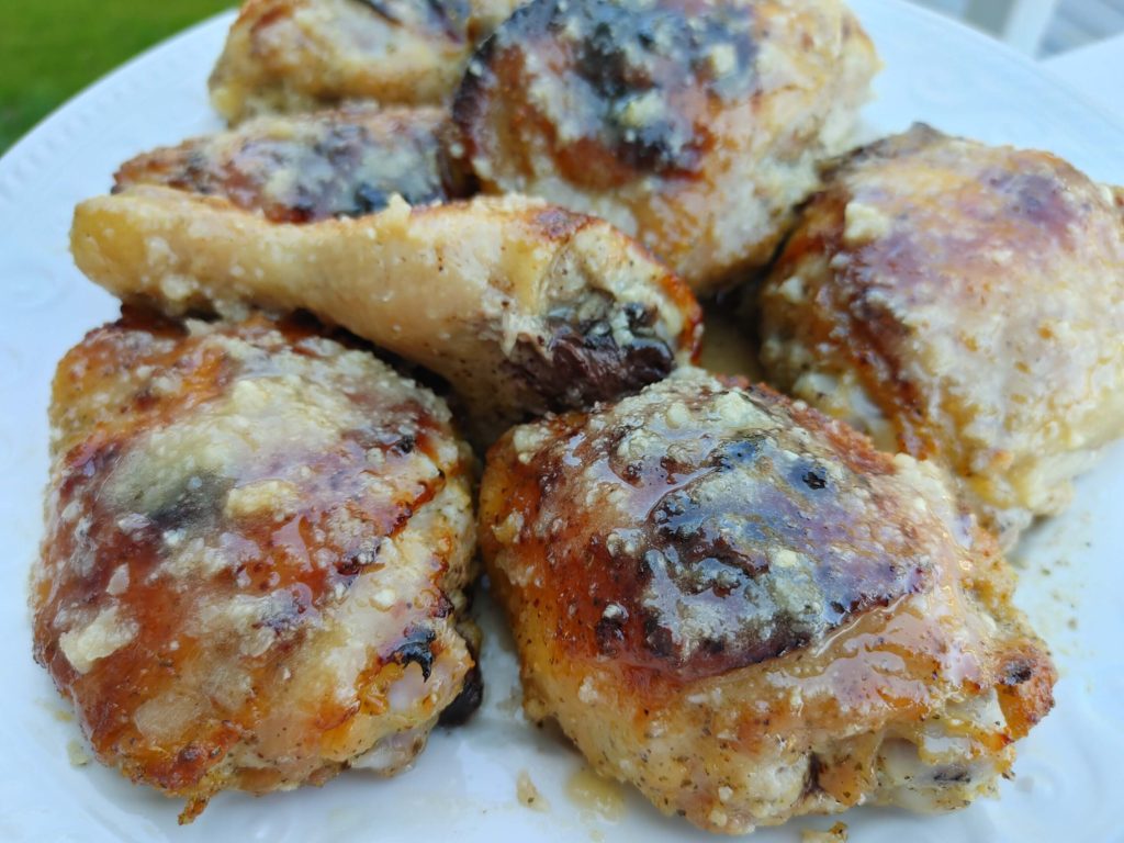 PLATED HONEY GLAZED PARMESAN CHICKEN