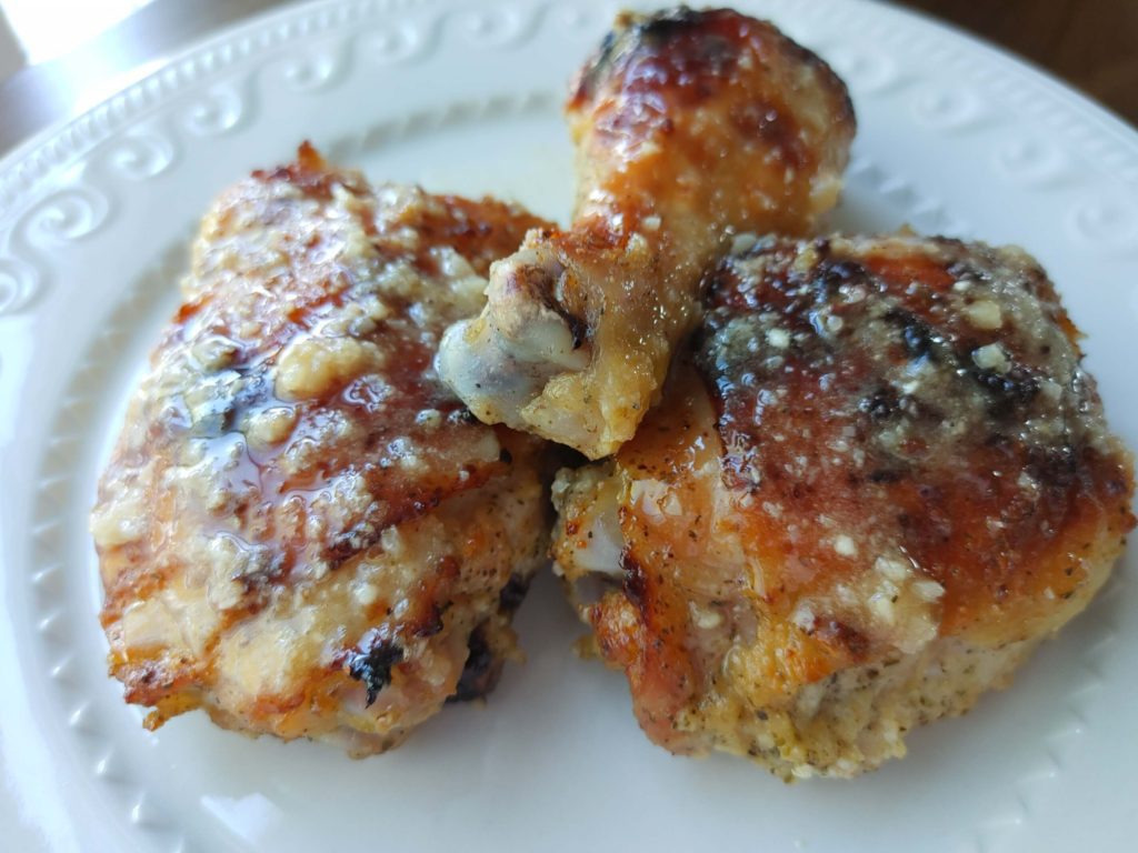 PLATED HONEY GLAZED PARMESAN CHICKEN