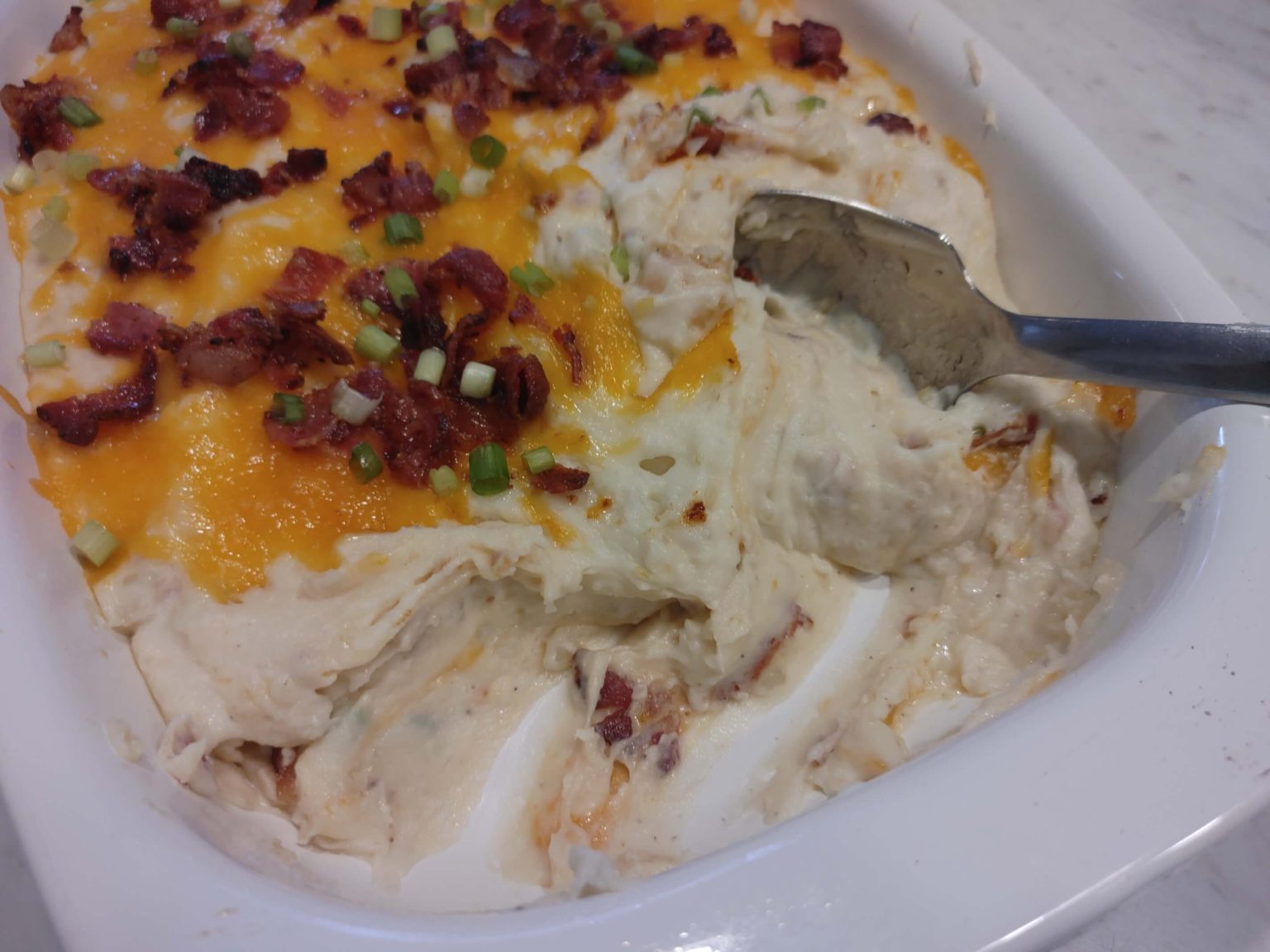 Twice Baked Mashed Potato Casserole - U Keep Cooking