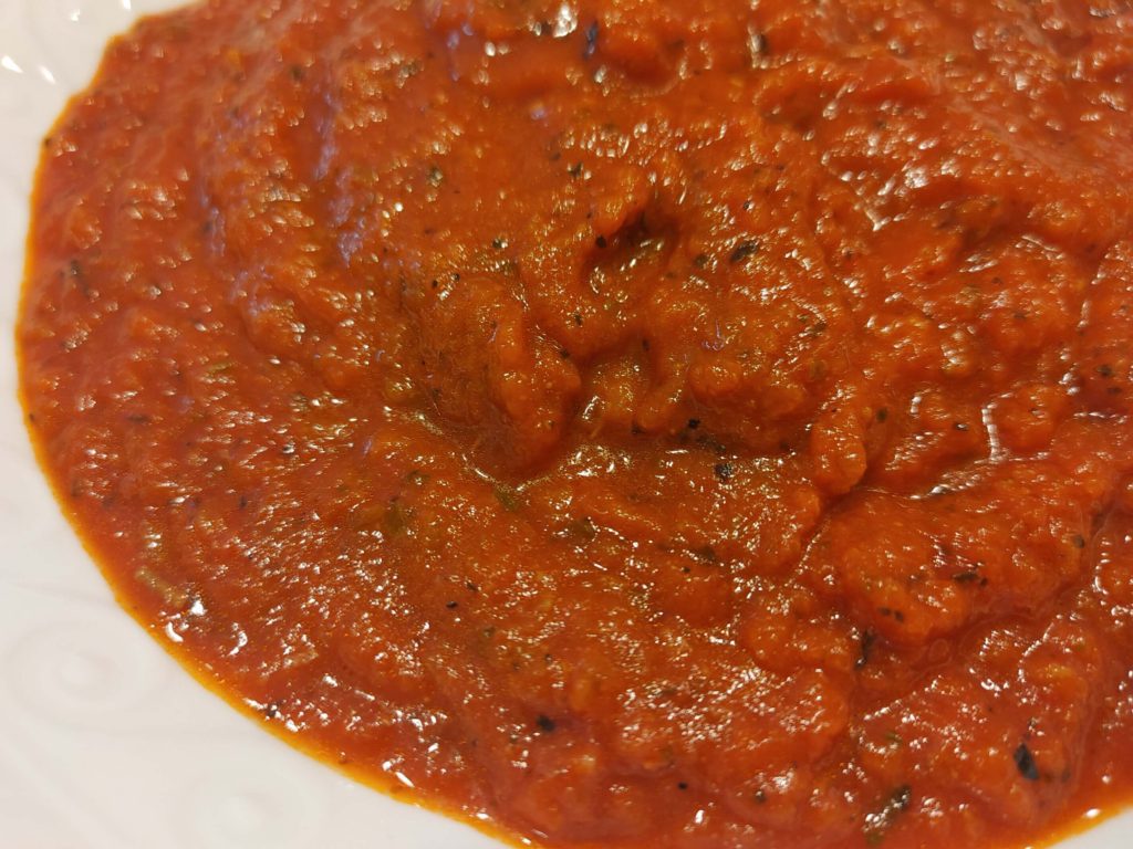 FINISHED EASY HOMEMADE PIZZA SAUCE
