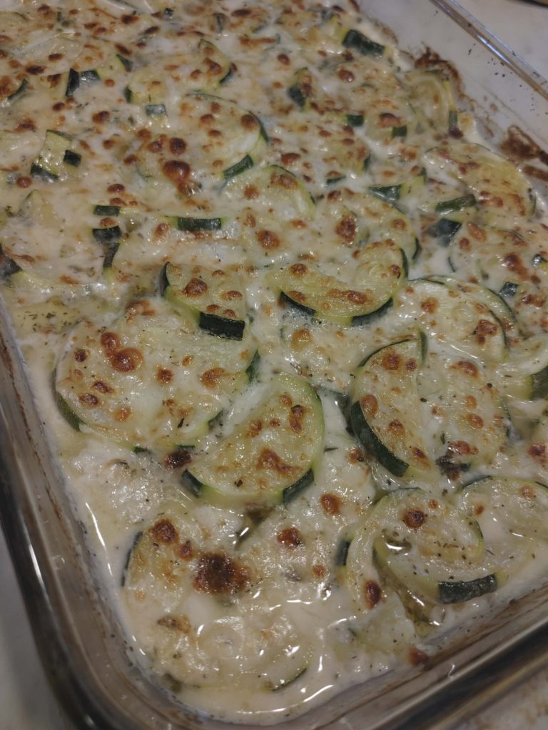 EASY ZUCCHINI AU GRATIN