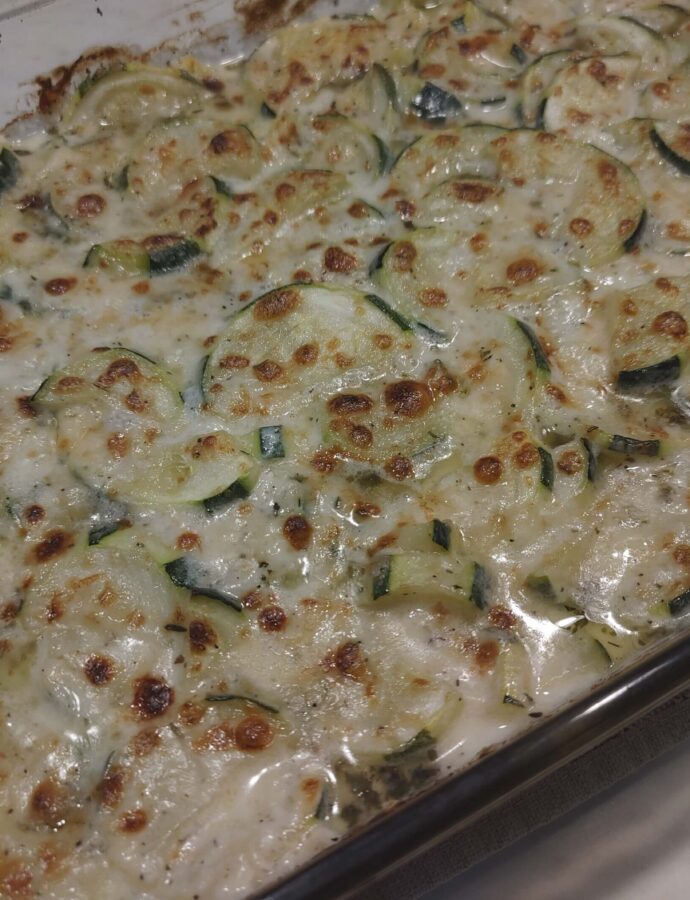 Easy Zucchini Au Gratin