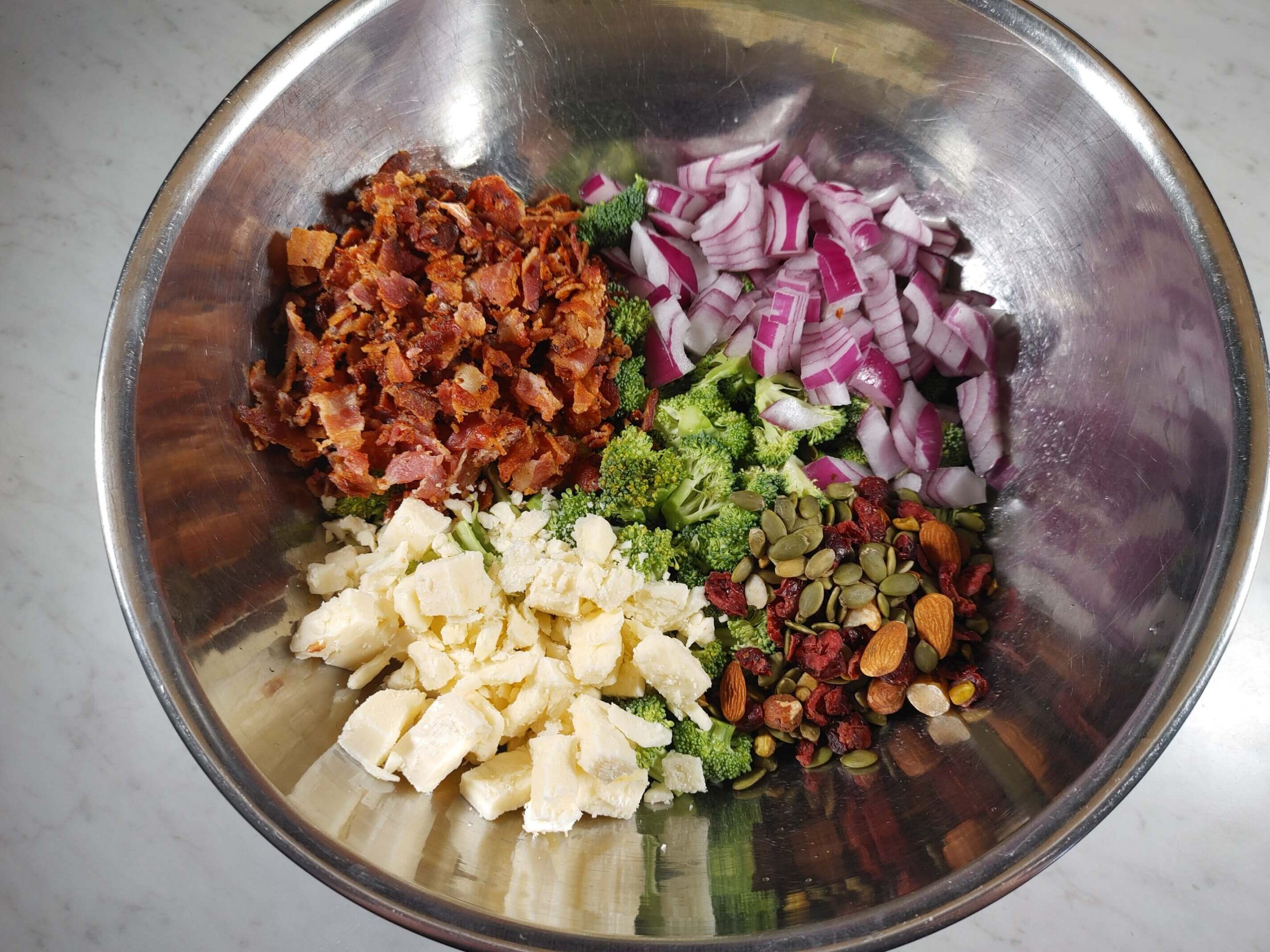 INGREDIENTS COMBINED IN BOWL