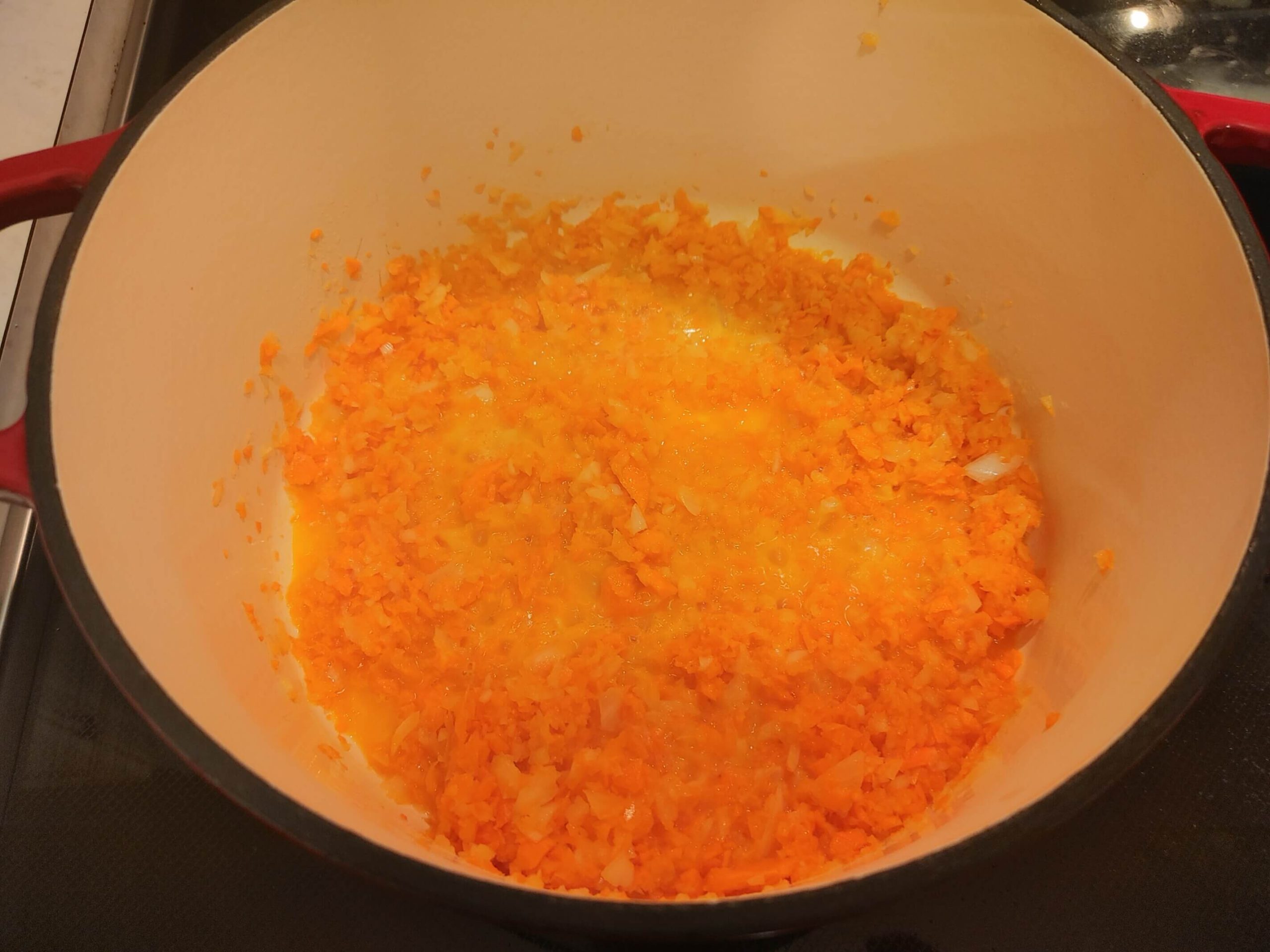 SAUTE CARROTS AND ONIONS