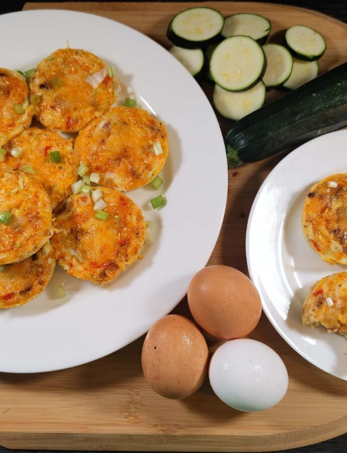 Simple Bacon Zucchini Egg Bites
