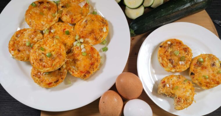 Simple Bacon Zucchini Egg Bites