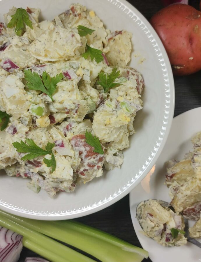 Easy Creamy Red Potato Salad