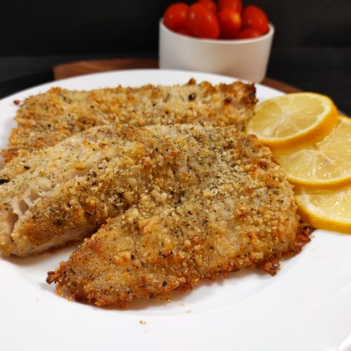 PLATED PARMESAN CRUSTED TILAPIA