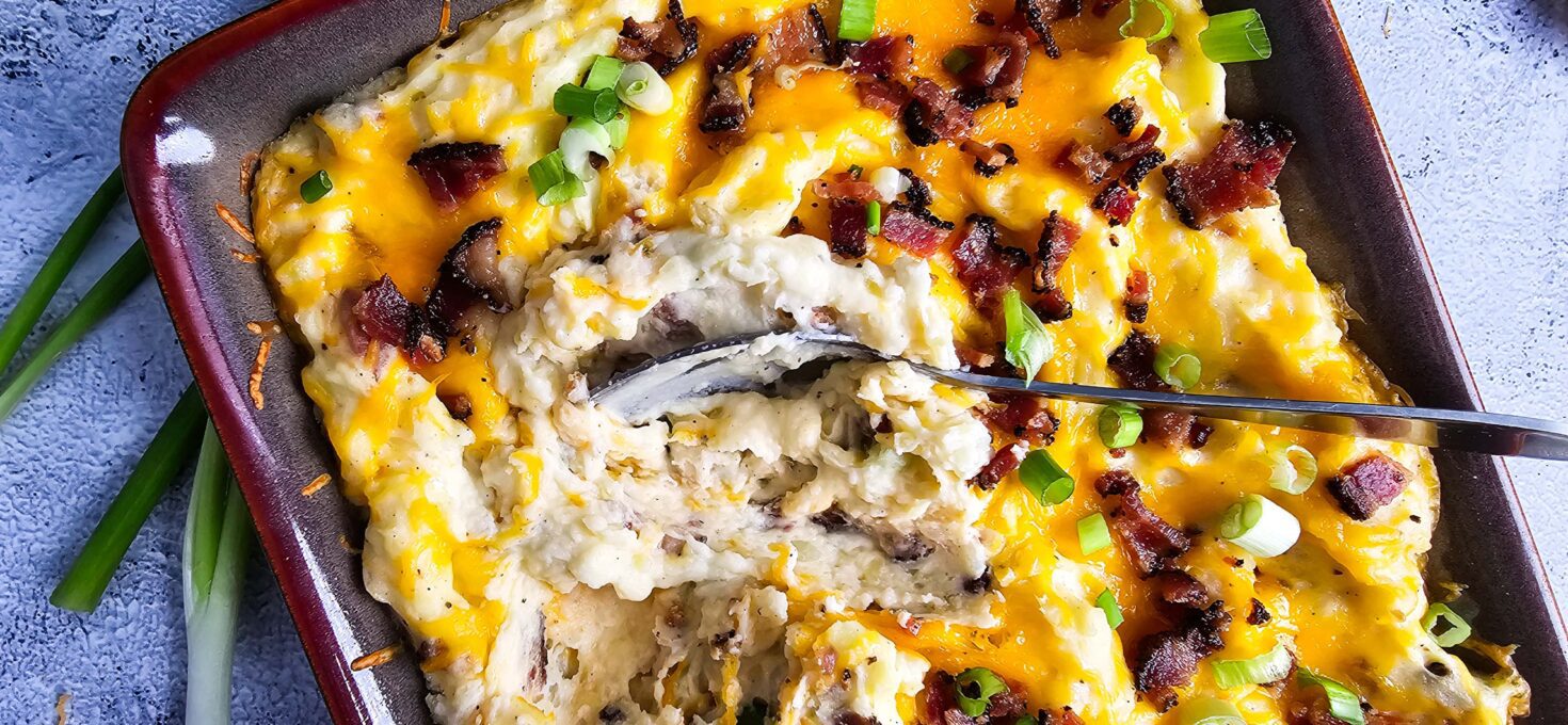 Twice Baked Mashed Potato Casserole