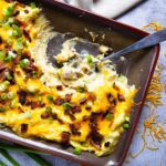 LOADED TWICE BAKED MASHED POTATO
