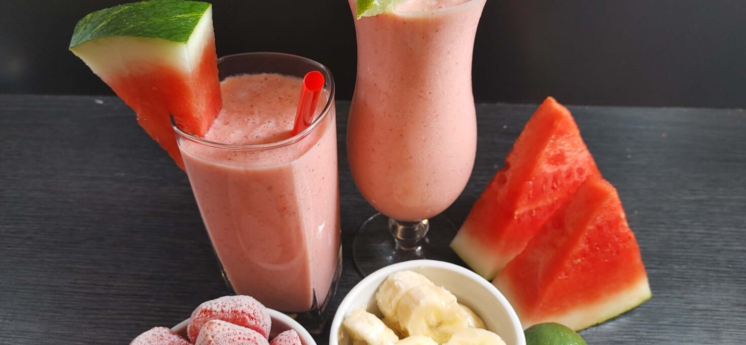 Simple Strawberry Watermelon Smoothie