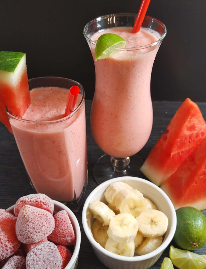 Simple Strawberry Watermelon Smoothie