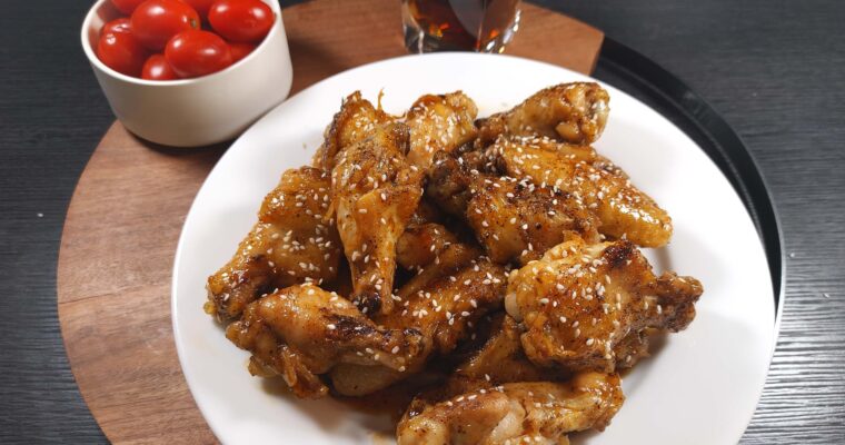 Honey Garlic Glazed Chicken Wings