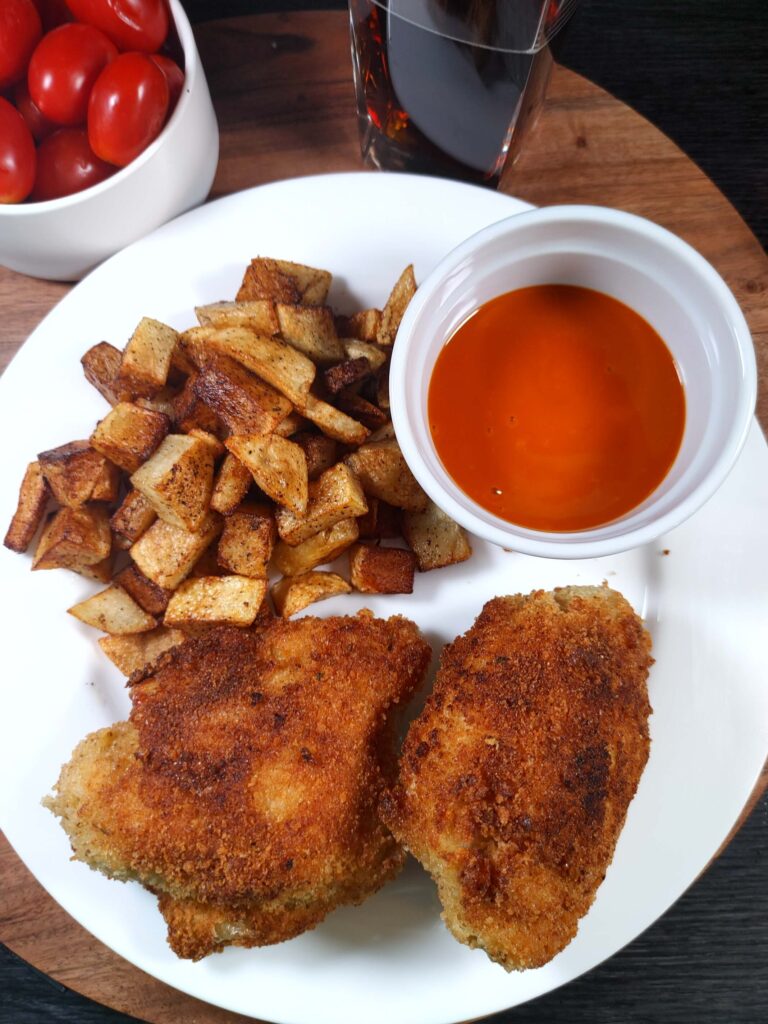 PLATED MILK BRAISED FRIED CHICKEN