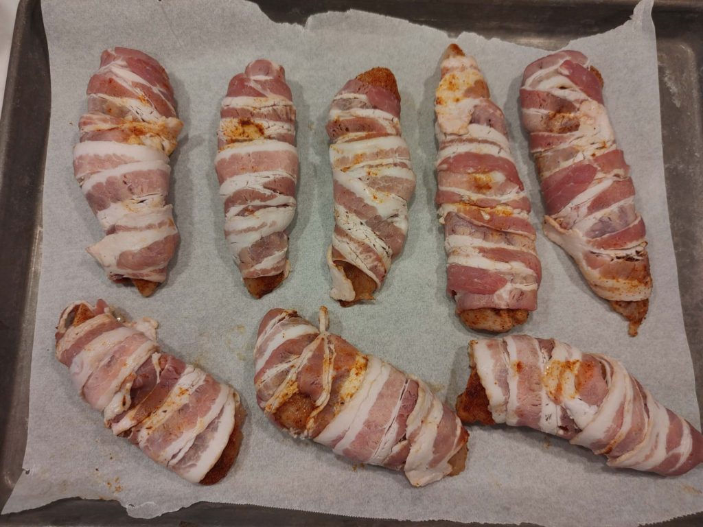 BACON WRAPPED CHICKEN TENDERS