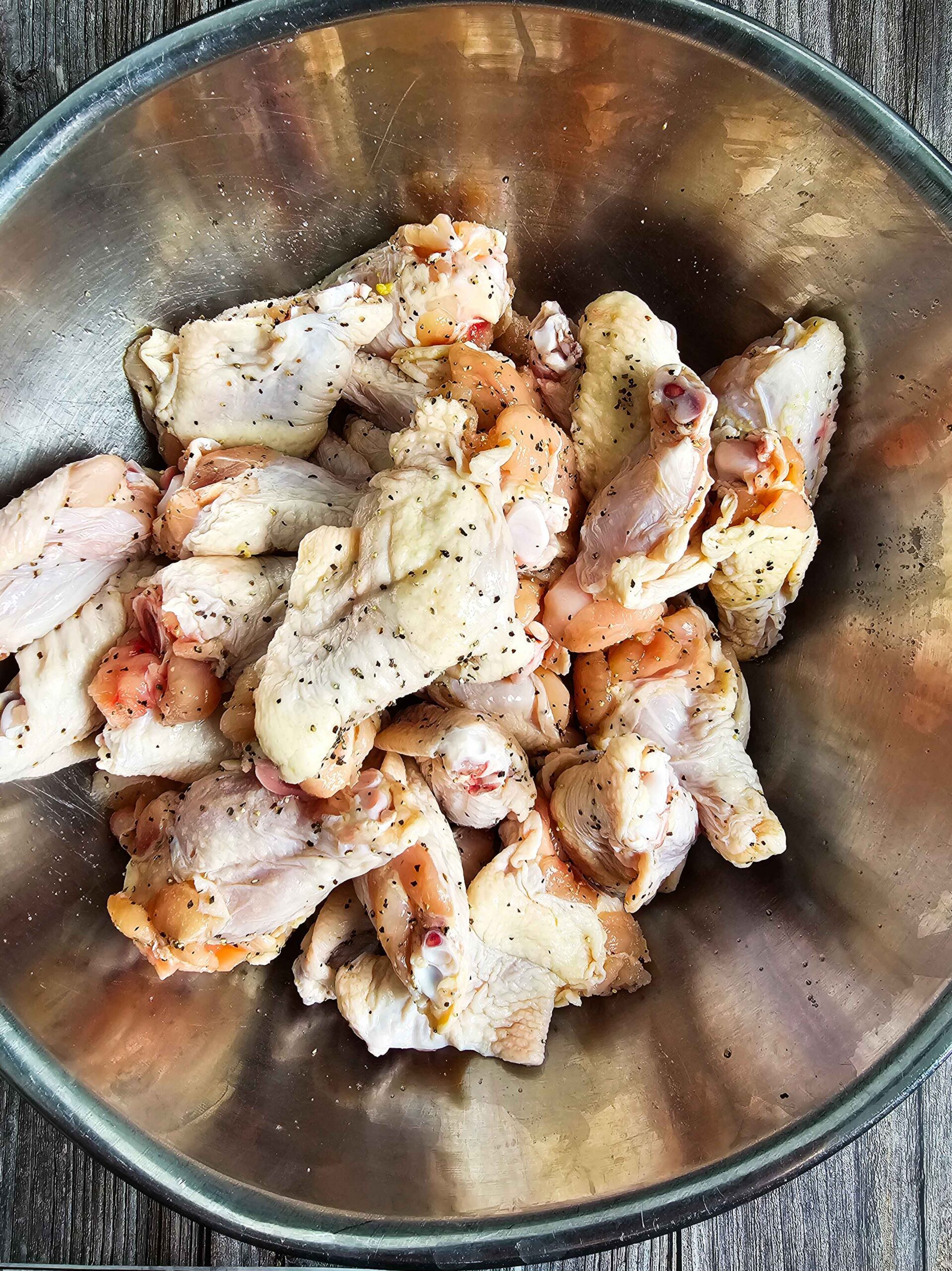 PAT DRY AND SEASON WITH SALT AND PEPPER