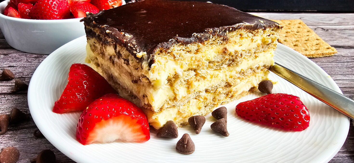 Chocolate Eclair Cake for a Crowd (Triple-Layer, No-Bake, Made in a Lasagna Pan)
