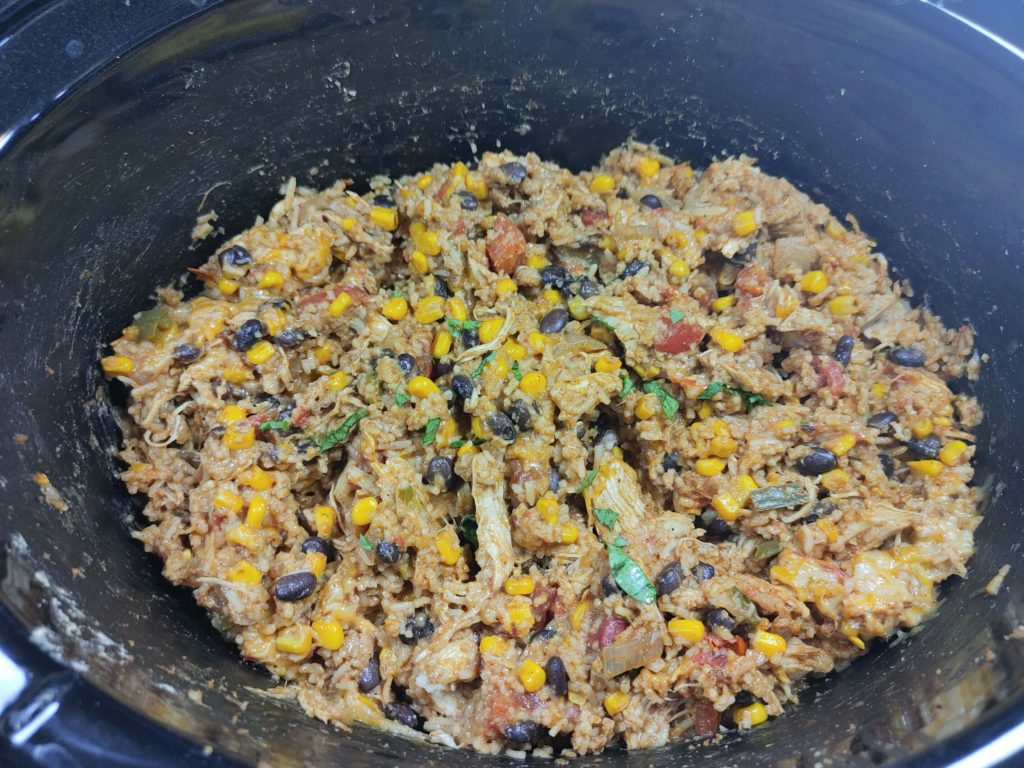 SOUTHWEST BURRITO BOWL IN SLOW COOKER