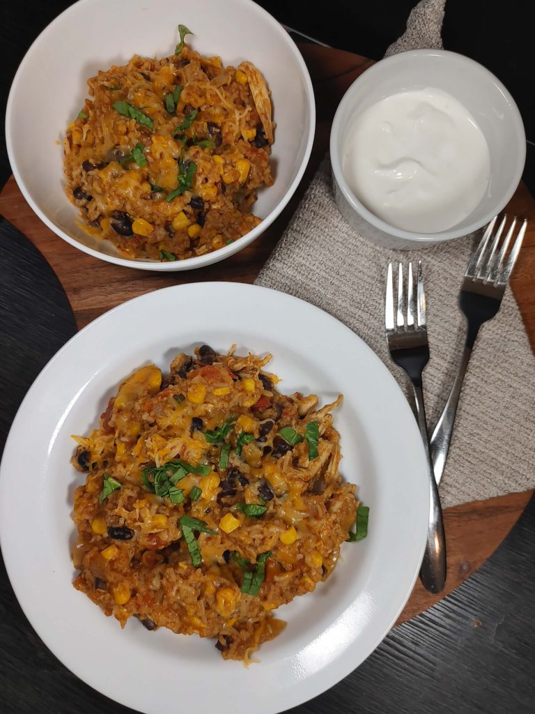 SLOW COOKER SOUTHWEST CHICKEN BURRITO BOWL