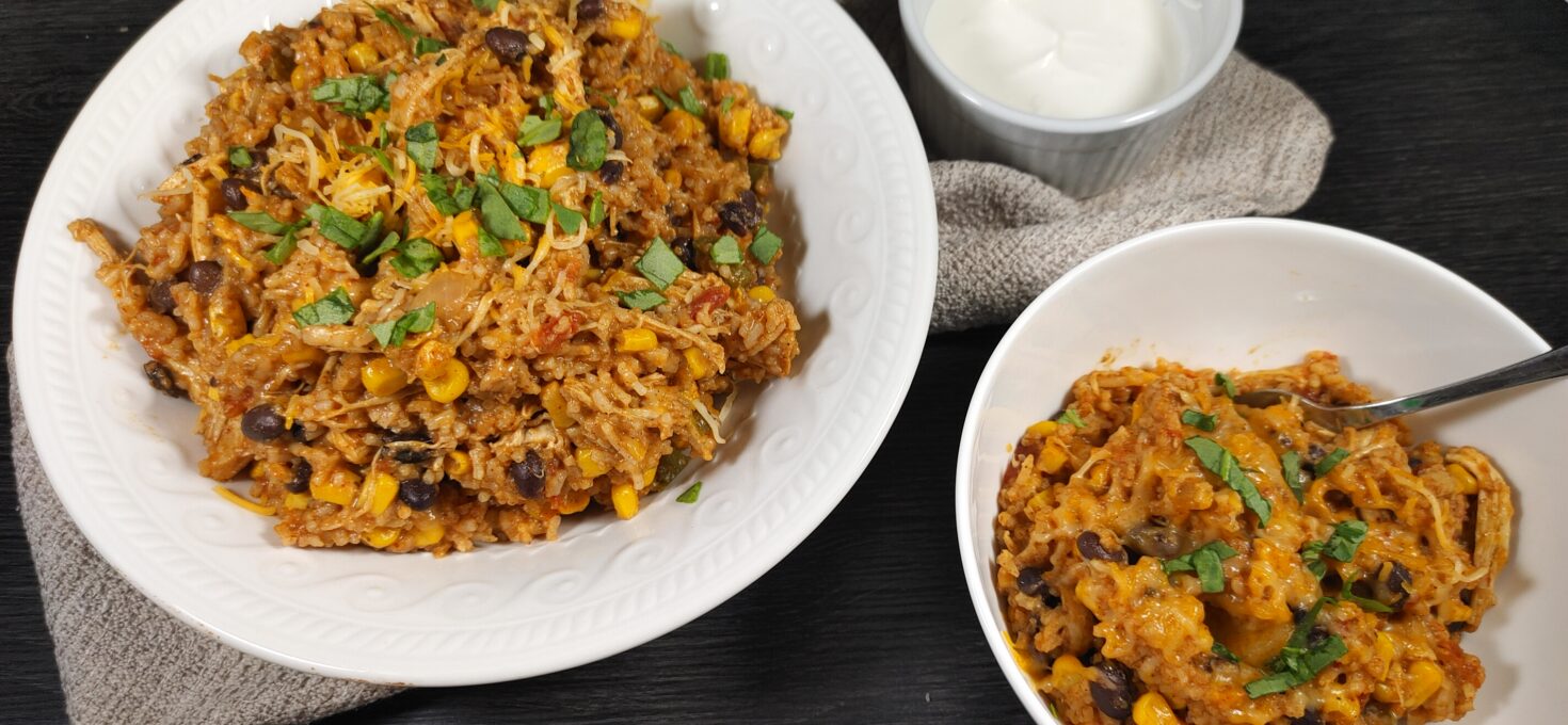 Slow Cooker Southwest Chicken Burrito Bowl