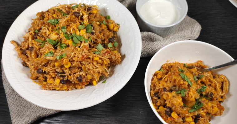 Slow Cooker Southwest Chicken Burrito Bowl