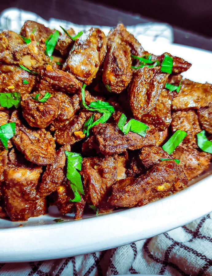 Tasty Sauteed Chicken Hearts
