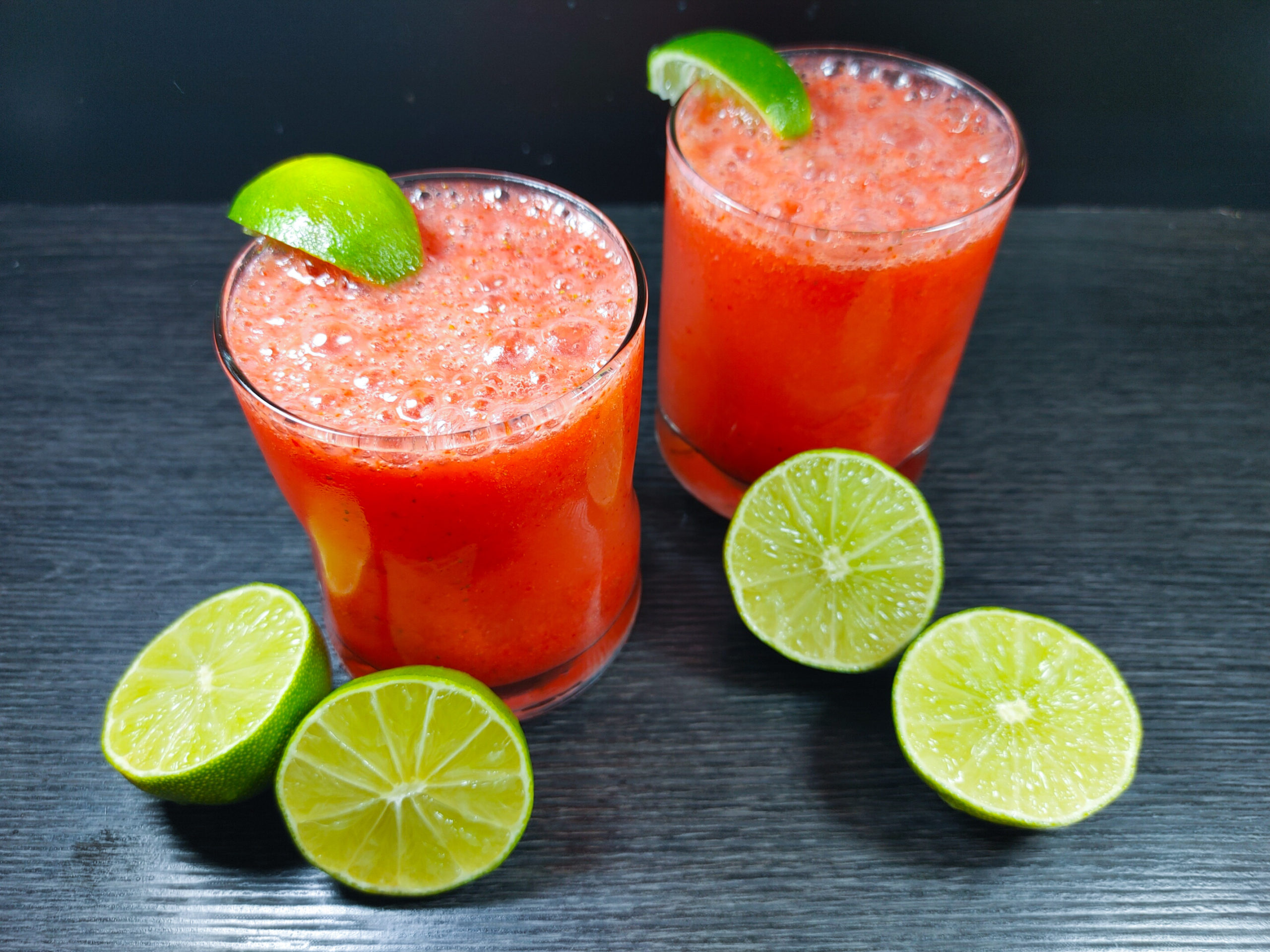 Simple Strawberry Lime Vodka Cocktail