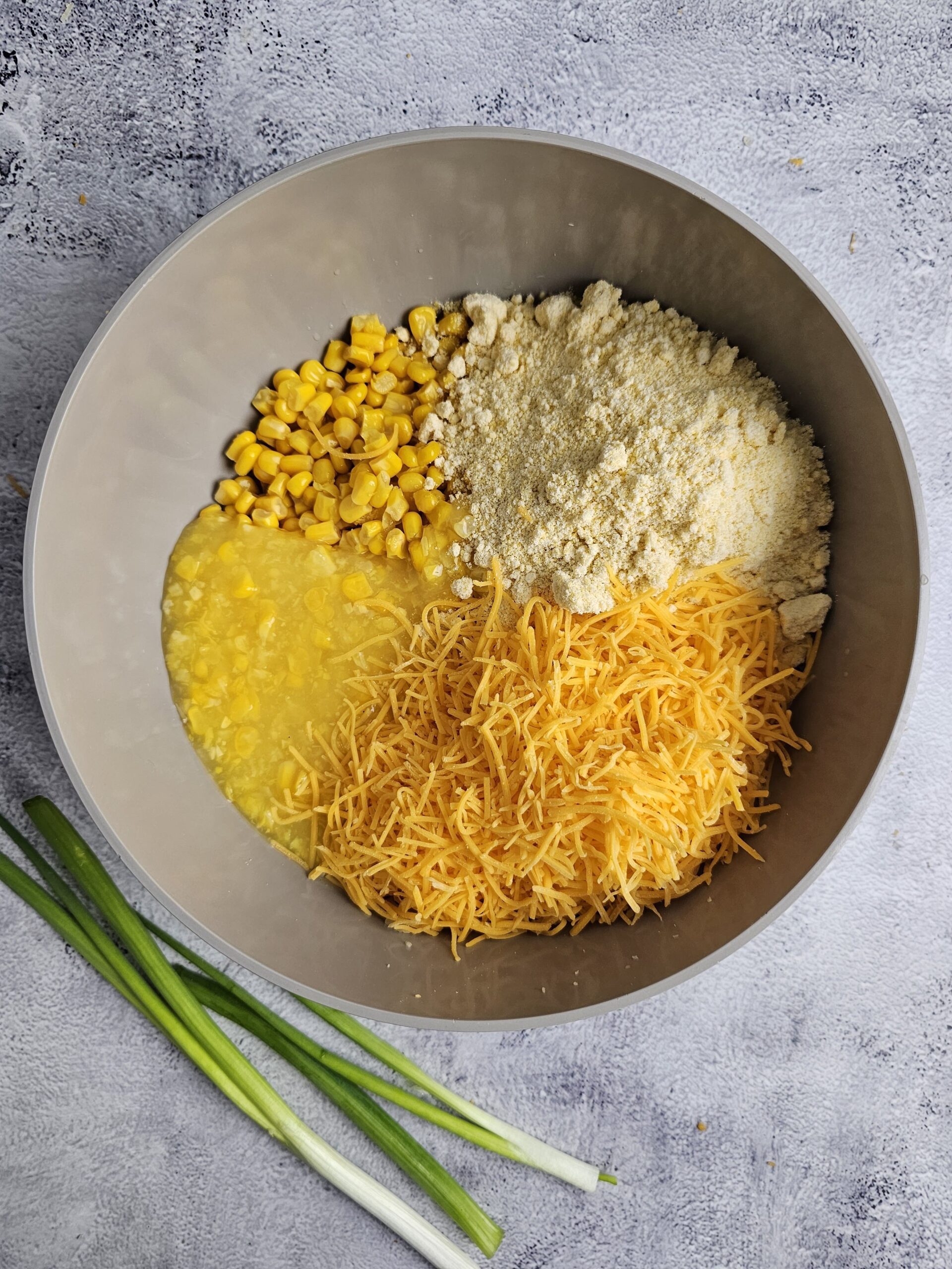 COMBINE ALL INGREDIENTS INTO A BOWL MIX WELL